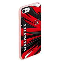 Чехол iPhone 7/8 матовый Red sport - honda, цвет: 3D-светло-розовый — фото 2