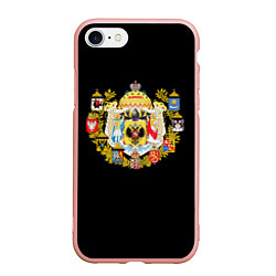 Чехол iPhone 7/8 матовый Россия герб славянский, цвет: 3D-светло-розовый