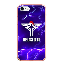 Чехол iPhone 7/8 матовый The last of us storm ney year, цвет: 3D-светло-розовый