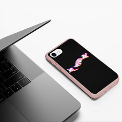 Чехол iPhone 7/8 матовый Не чушпан арт, цвет: 3D-светло-розовый — фото 2