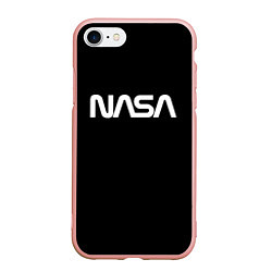 Чехол iPhone 7/8 матовый NASA space logo