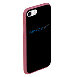 Чехол iPhone 7/8 матовый NASA space usa, цвет: 3D-малиновый — фото 2
