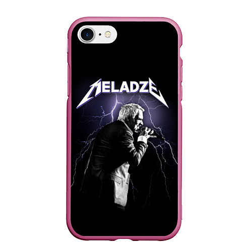 Чехол iPhone 7/8 матовый Meladze - Metallica / 3D-Малиновый – фото 1