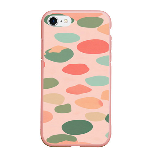 Чехол iPhone 7/8 матовый Шут гороховый / 3D-Светло-розовый – фото 1