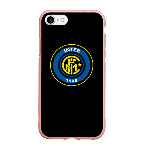 Чехол iPhone 7/8 матовый Inter fc / 3D-Светло-розовый – фото 1