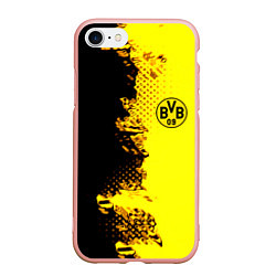 Чехол iPhone 7/8 матовый Borussia fc sport краски