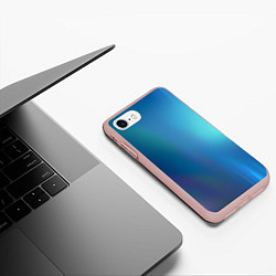 Чехол iPhone 7/8 матовый Легкая голография, цвет: 3D-светло-розовый — фото 2