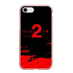 Чехол iPhone 7/8 матовый Destiny 2 краски надписи