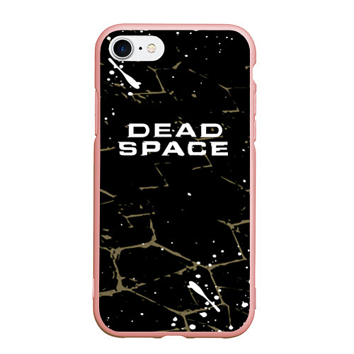 Чехол iPhone 7/8 матовый Dead space текстура / 3D-Светло-розовый – фото 1