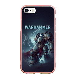 Чехол iPhone 7/8 матовый Warhammer - game, цвет: 3D-светло-розовый