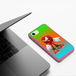 Чехол iPhone 7/8 матовый Наклз сонник, цвет: 3D-малиновый — фото 2