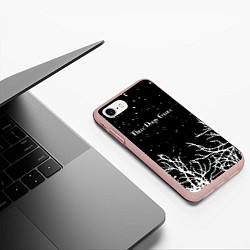 Чехол iPhone 7/8 матовый Three days grace night, цвет: 3D-светло-розовый — фото 2