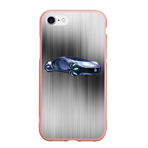 Чехол iPhone 7/8 матовый Mercedes-benz AVTR / 3D-Светло-розовый – фото 1