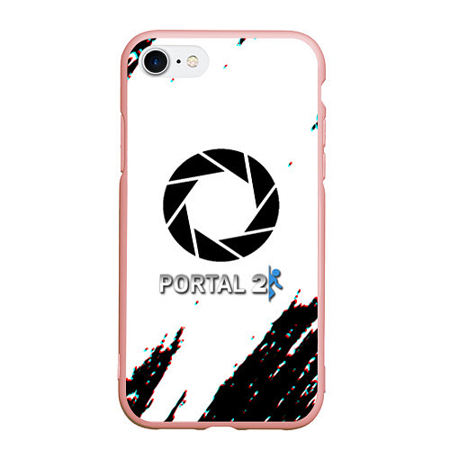 Чехол iPhone 7/8 матовый Portal 2 краски валв / 3D-Светло-розовый – фото 1