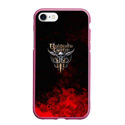 Чехол iPhone 7/8 матовый Baldurs Gate краски текстура