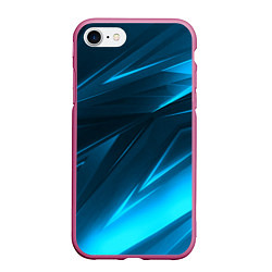 Чехол iPhone 7/8 матовый Geometry stripes neon color, цвет: 3D-малиновый