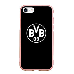 Чехол iPhone 7/8 матовый Borussia sport fc белое лого