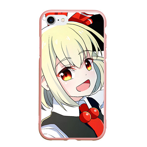 Чехол iPhone 7/8 матовый Touhou Project Rumia happy / 3D-Светло-розовый – фото 1