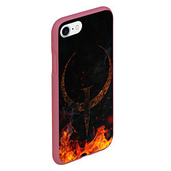 Чехол iPhone 7/8 матовый Quake one, цвет: 3D-малиновый — фото 2