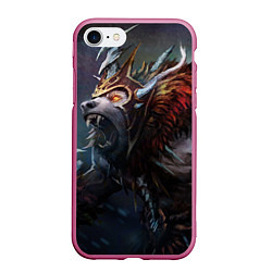 Чехол iPhone 7/8 матовый Ursa Rage, цвет: 3D-малиновый