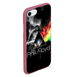 Чехол iPhone 7/8 матовый Pink Floyd, цвет: 3D-малиновый — фото 2