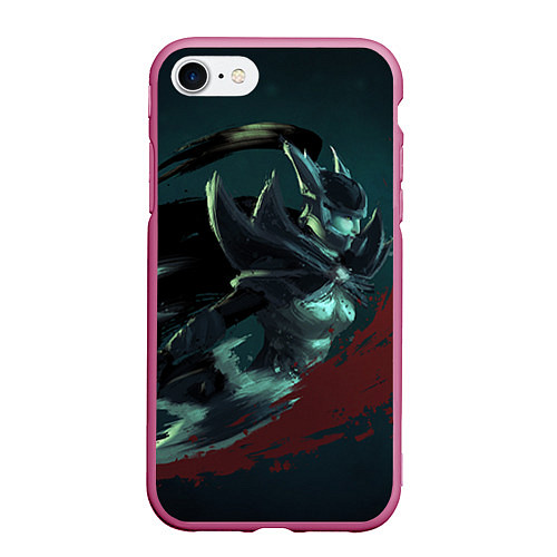 Чехол iPhone 7/8 матовый Phantom Assassin / 3D-Малиновый – фото 1