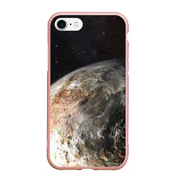 Чехол iPhone 7/8 матовый Плутон, цвет: 3D-светло-розовый