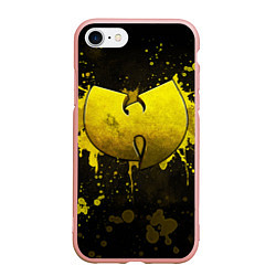 Чехол iPhone 7/8 матовый Wu-Tang Clan: Yellow, цвет: 3D-светло-розовый
