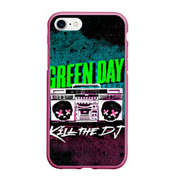 Чехол iPhone 7/8 матовый Green Day: Kill the DJ, цвет: 3D-малиновый