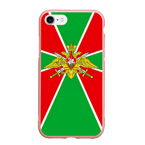 Чехол iPhone 7/8 матовый Флаг ПВ / 3D-Светло-розовый – фото 1