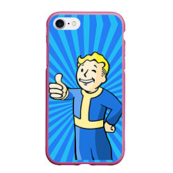 Чехол iPhone 7/8 матовый Fallout Blue