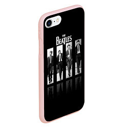Чехол iPhone 7/8 матовый The Beatles: Man's, цвет: 3D-светло-розовый — фото 2