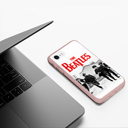 Чехол iPhone 7/8 матовый The Beatles: Break, цвет: 3D-светло-розовый — фото 2