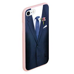 Чехол iPhone 7/8 матовый Жених, цвет: 3D-светло-розовый — фото 2