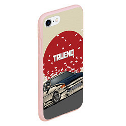 Чехол iPhone 7/8 матовый Toyota Trueno ae86, цвет: 3D-светло-розовый — фото 2