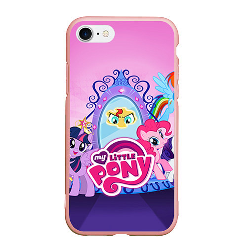 Чехол iPhone 7/8 матовый My Little Pony / 3D-Светло-розовый – фото 1