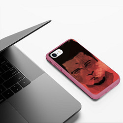 Чехол iPhone 7/8 матовый Tyler Blood, цвет: 3D-малиновый — фото 2