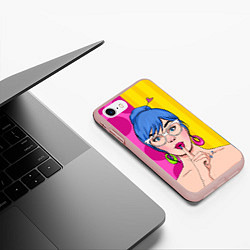 Чехол iPhone 7/8 матовый POP ART, цвет: 3D-светло-розовый — фото 2