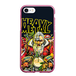 Чехол iPhone 7/8 матовый Heavy Metal Santa