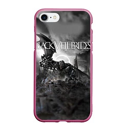 Чехол iPhone 7/8 матовый Black Veil Brides: Faithless, цвет: 3D-малиновый