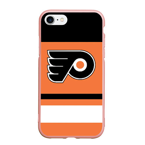 Чехол iPhone 7/8 матовый Philadelphia Flyers / 3D-Светло-розовый – фото 1