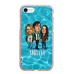 Чехол iPhone 7/8 матовый Nirvana: Water, цвет: 3D-светло-розовый