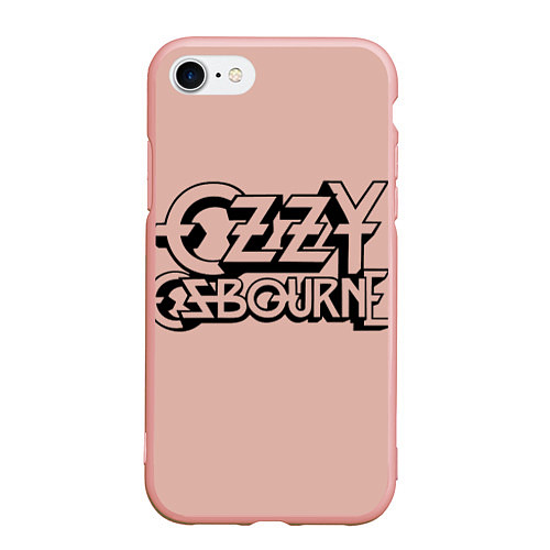 Чехол iPhone 7/8 матовый Ozzy Osbourne / 3D-Светло-розовый – фото 1