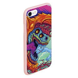 Чехол iPhone 7/8 матовый CS:GO Hyper Beast, цвет: 3D-светло-розовый — фото 2