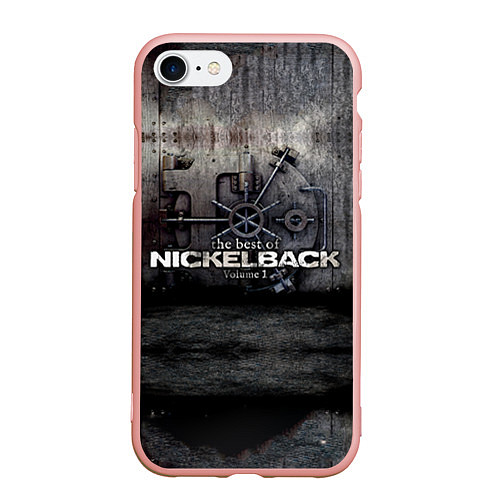 Чехол iPhone 7/8 матовый Nickelback Repository / 3D-Светло-розовый – фото 1