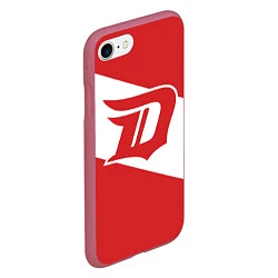 Чехол iPhone 7/8 матовый Detroit Red Wings D, цвет: 3D-малиновый — фото 2