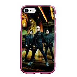 Чехол iPhone 7/8 матовый My chemical romance, цвет: 3D-малиновый