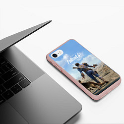 Чехол iPhone 7/8 матовый Fallout 4: Welcome Home, цвет: 3D-светло-розовый — фото 2