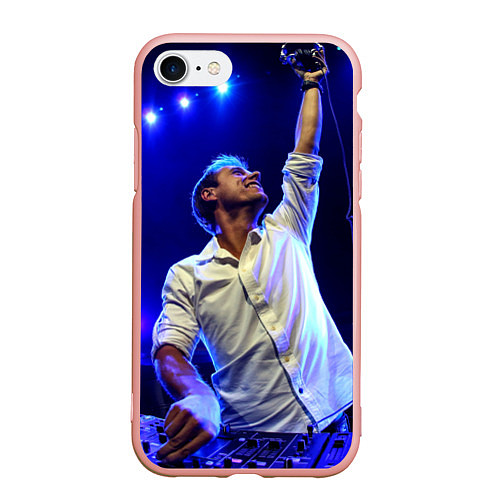 Чехол iPhone 7/8 матовый Armin Van Buuren / 3D-Светло-розовый – фото 1