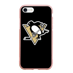 Чехол iPhone 7/8 матовый Pittsburgh Penguins: Malkin, цвет: 3D-светло-розовый